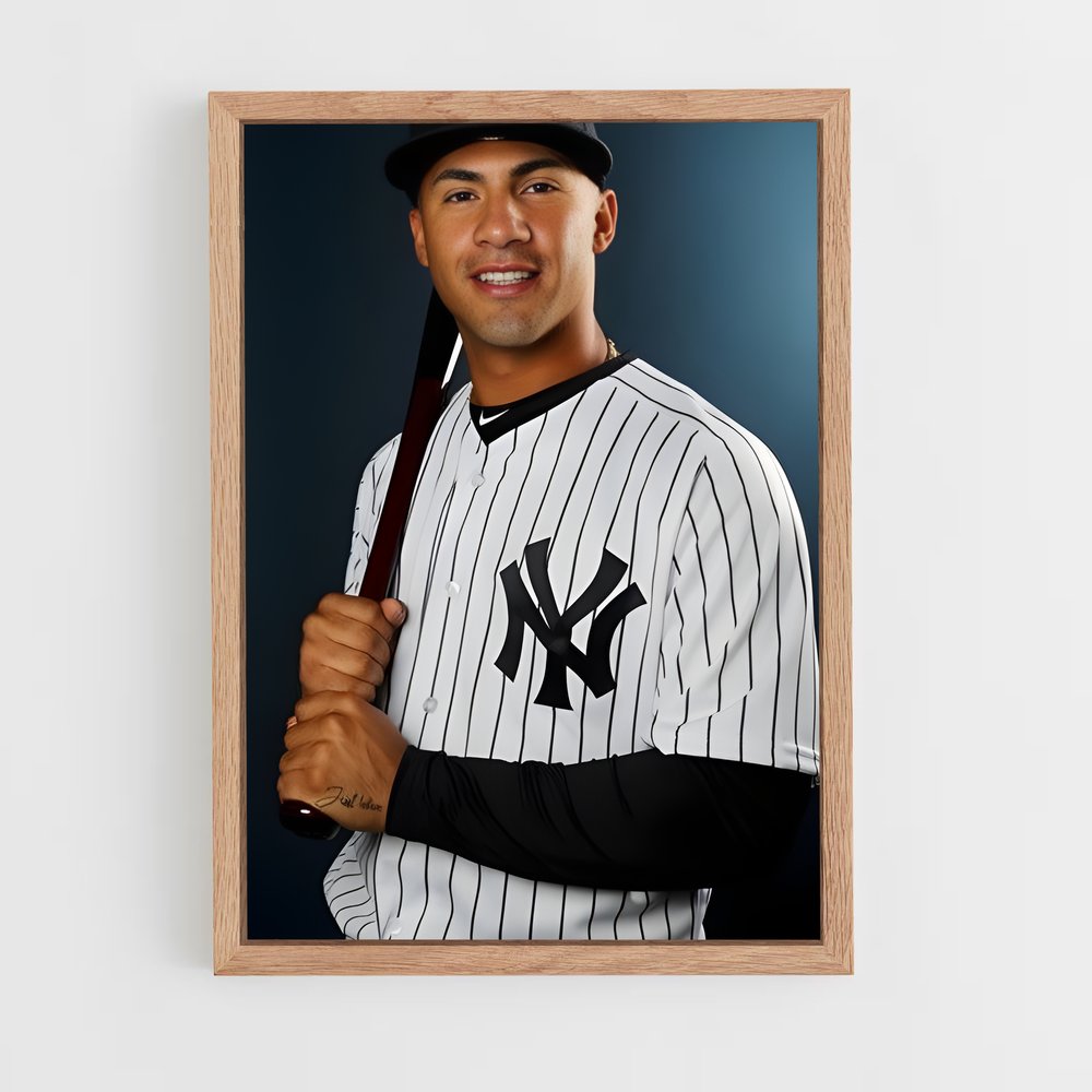 ap-gleyber torres-10 cadre Bois clair