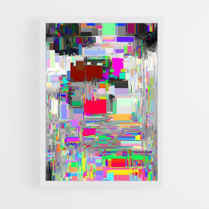 ap-glitch art-6 cadre Blanc