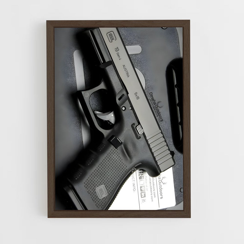 ap-glock 19-1 cadre Bois foncé