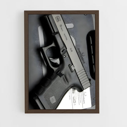 ap-glock 19-1 cadre Bois foncé