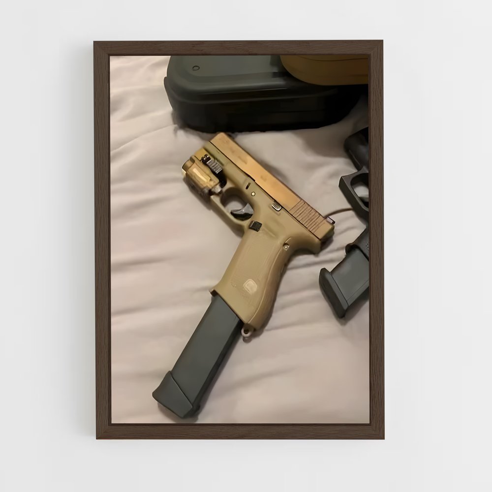 ap-glock 19-10 cadre Bois foncé