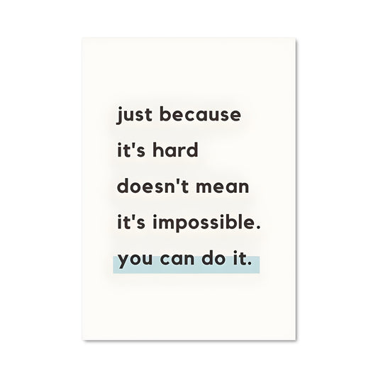 Poster Nothing is Impossible