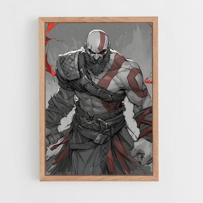 ap-god of war-2 cadre Bois clair