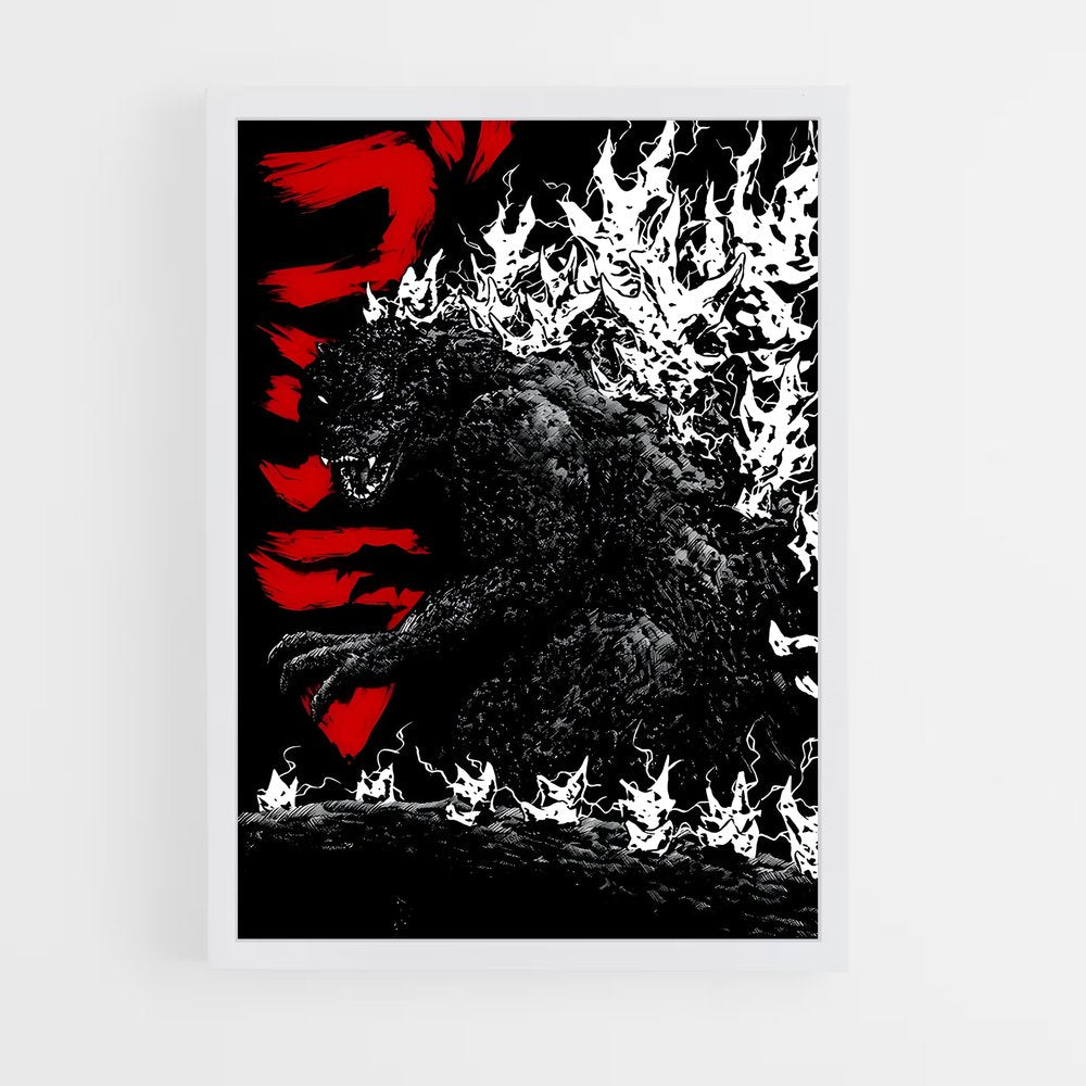 ap-godzilla-1 cadre Blanc