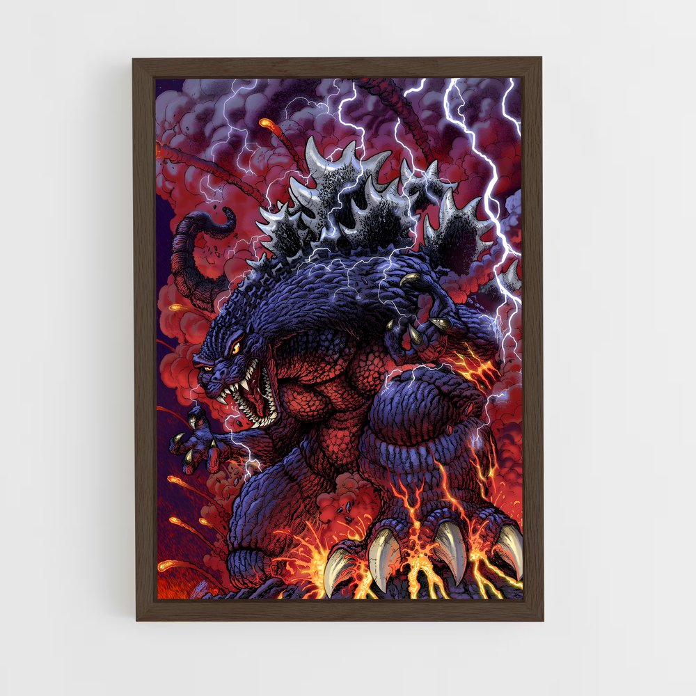 ap-godzilla-2 cadre Bois foncé