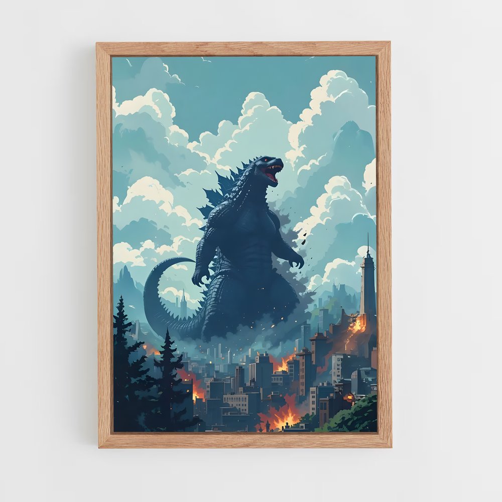 ap-godzilla-3 cadre Bois clair