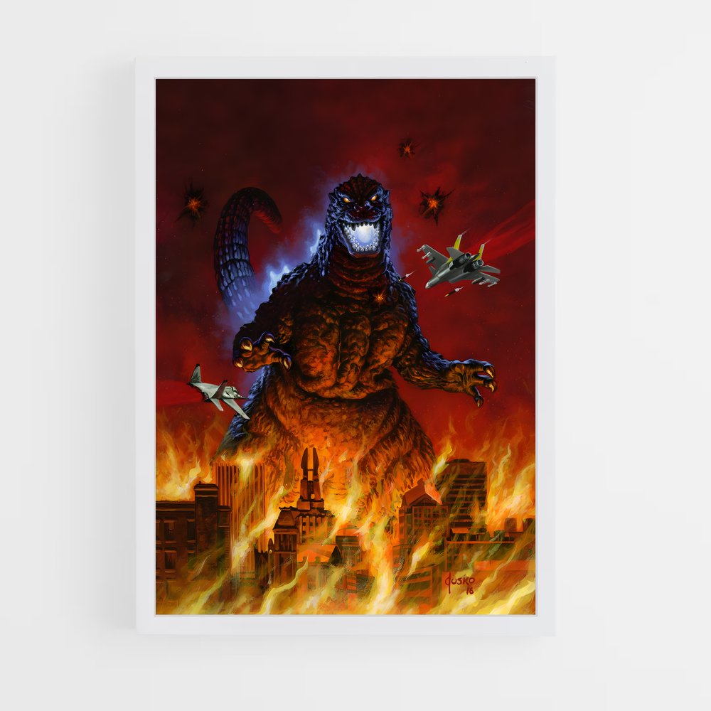 ap-godzilla-5 cadre Blanc