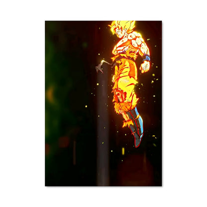 Poster Gogeta en Flammes
