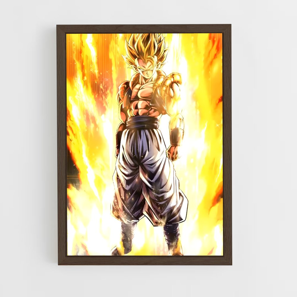 ap-gogeta-3 cadre Bois foncé