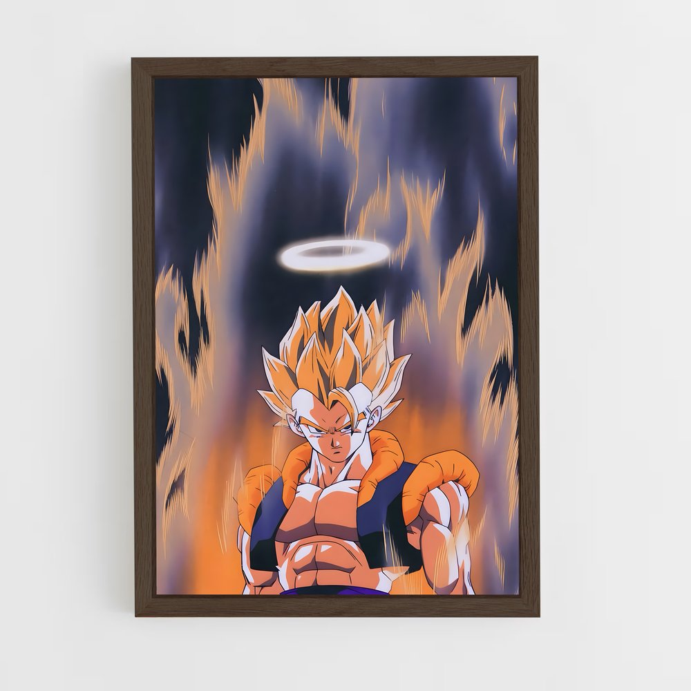 ap-gogeta-8 cadre Bois foncé