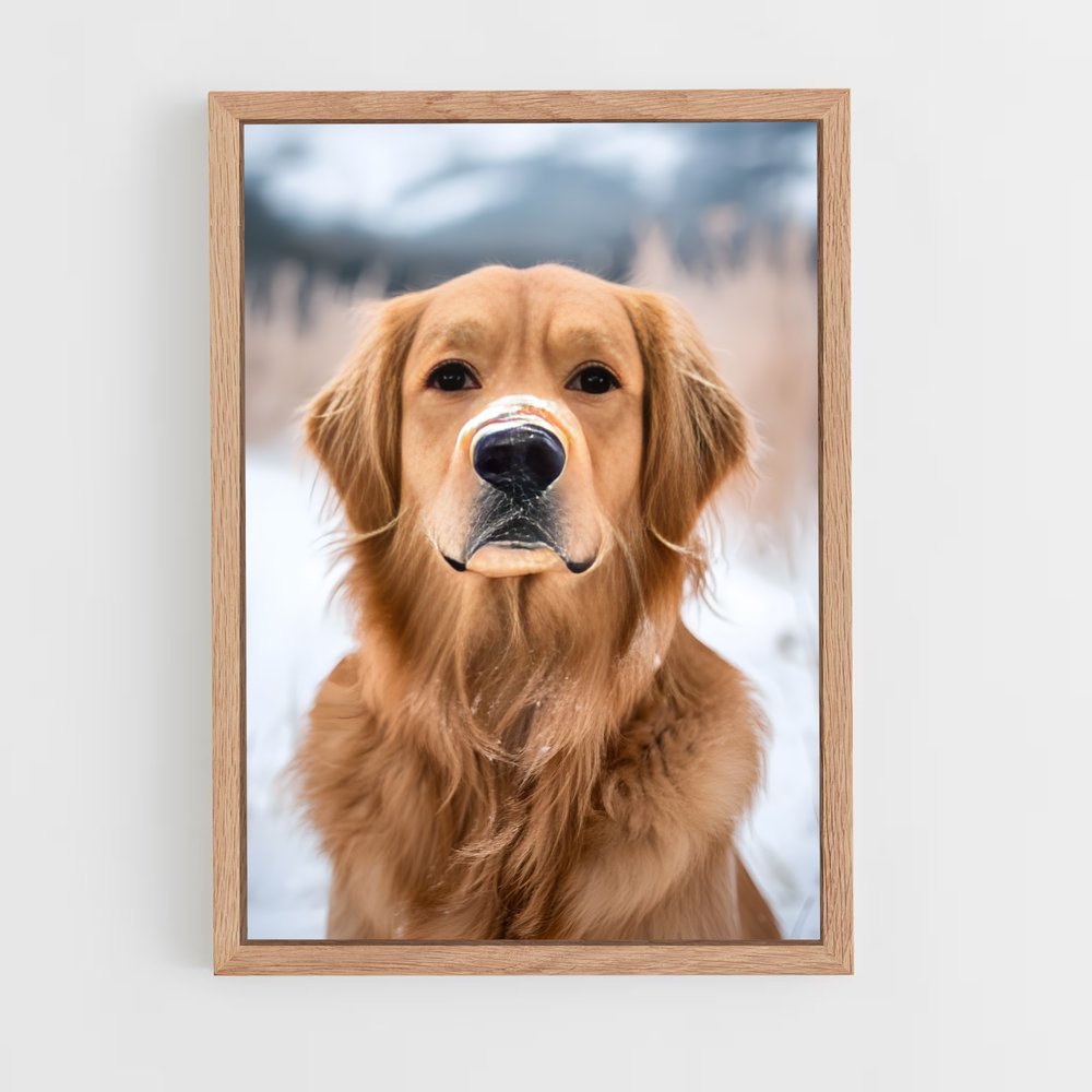 ap-golden retriever-6 cadre Bois clair