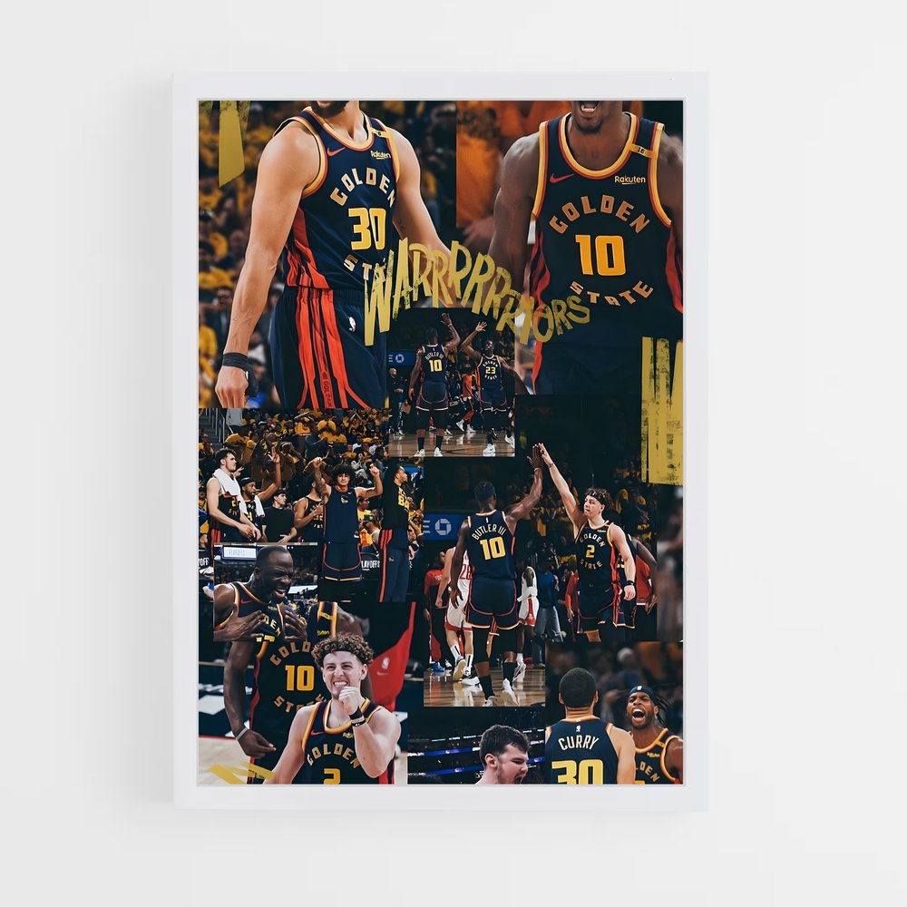 ap-golden state warriors-1 cadre Blanc