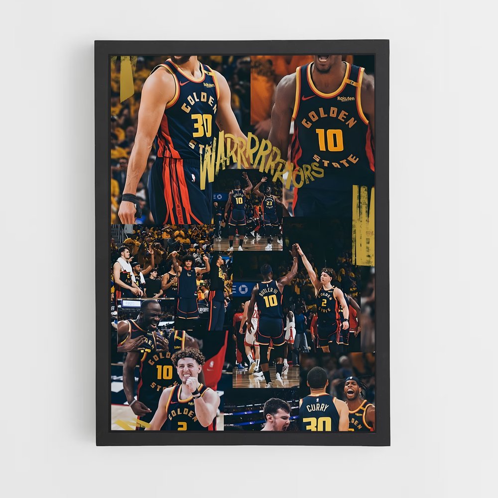 ap-golden state warriors-1 cadre Noir