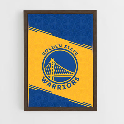 ap-golden state warriors-13 cadre Bois foncé