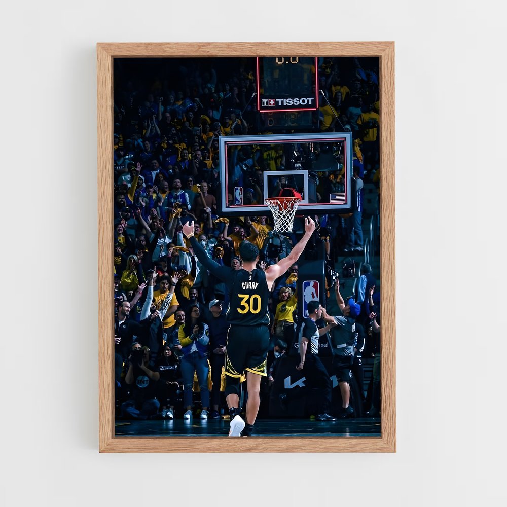 ap-golden state warriors-2 cadre Bois clair