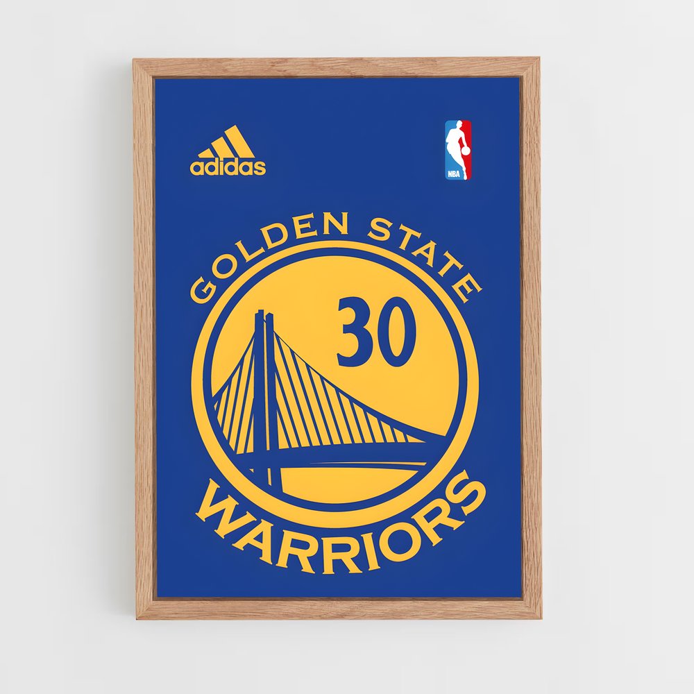 ap-golden state warriors-6 cadre Bois clair