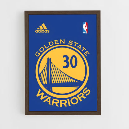 ap-golden state warriors-6 cadre Bois foncé