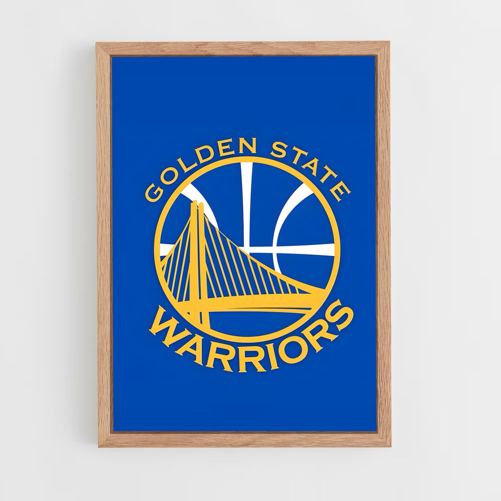 ap-golden state warriors-8 cadre Bois clair