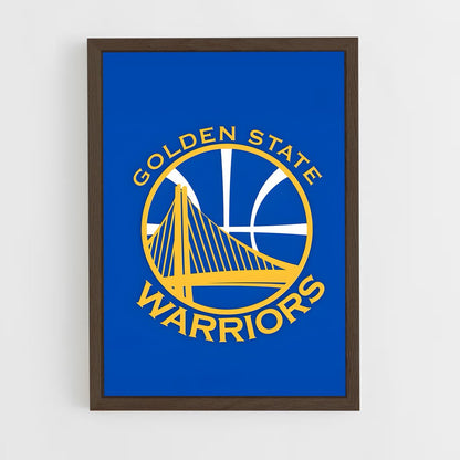 ap-golden state warriors-8 cadre Bois foncé