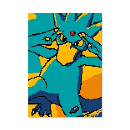 Poster Pixelated Golduck