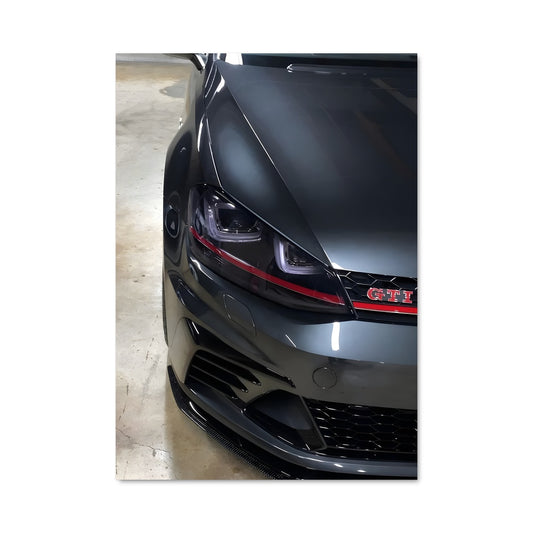 Poster GTI Noir Éblouissant