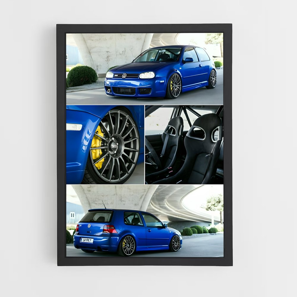 ap-golf r32 mk4-1 cadre Noir