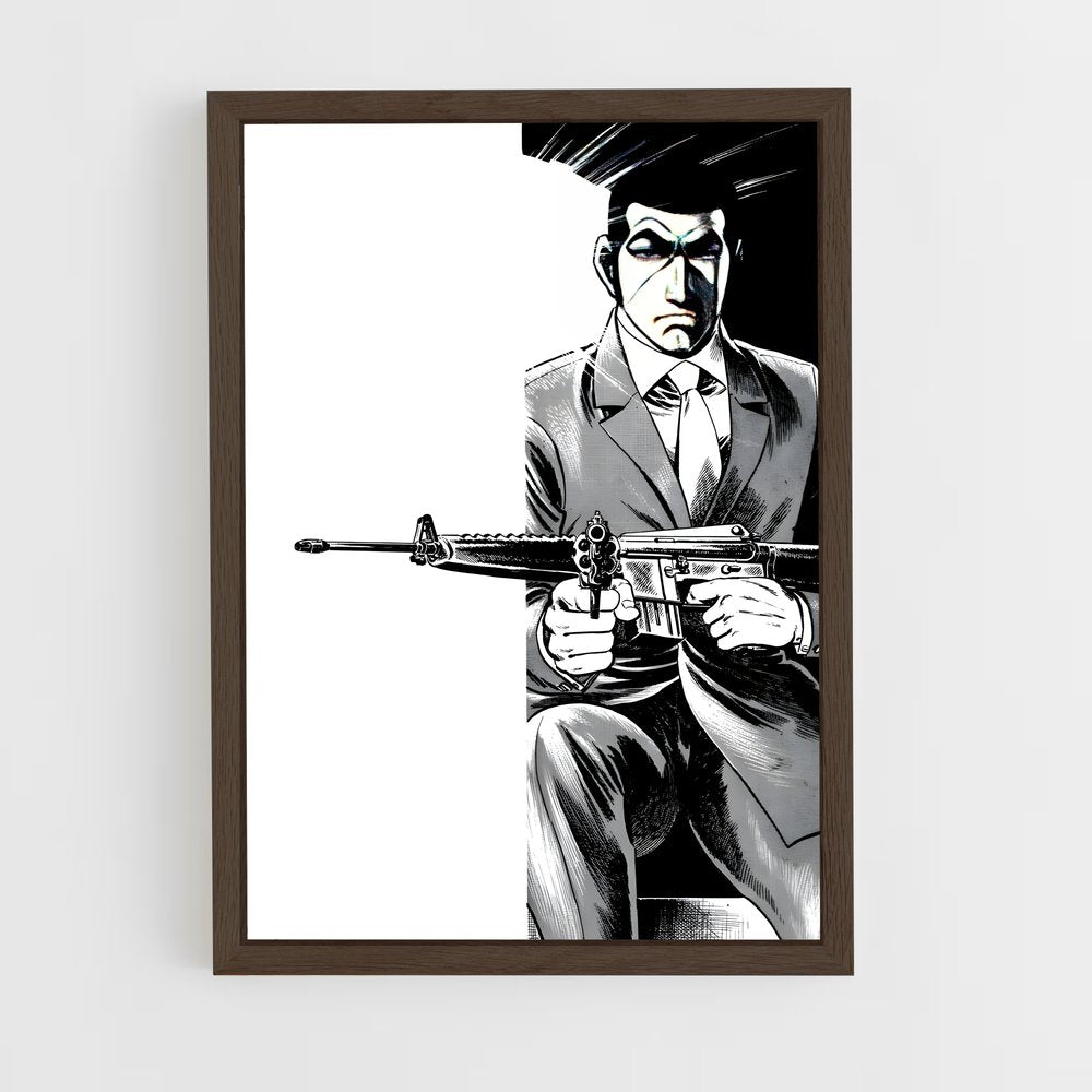 ap-golgo 13-1 cadre Bois foncé