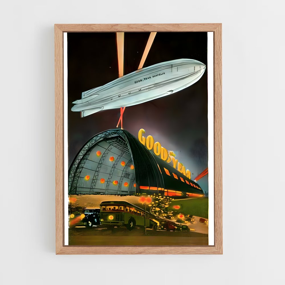ap-goodyear blimp-1 cadre Bois clair