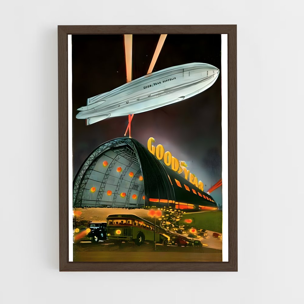 ap-goodyear blimp-1 cadre Bois foncé