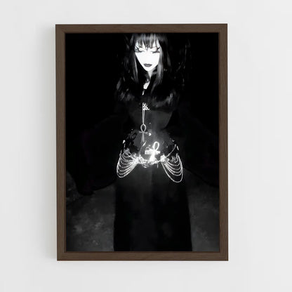 ap-goth-12 cadre Bois foncé