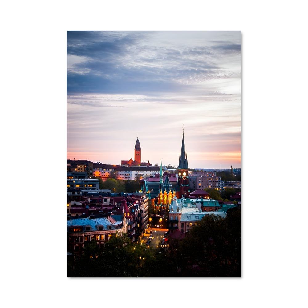 Poster Crépuscule de Göteborg