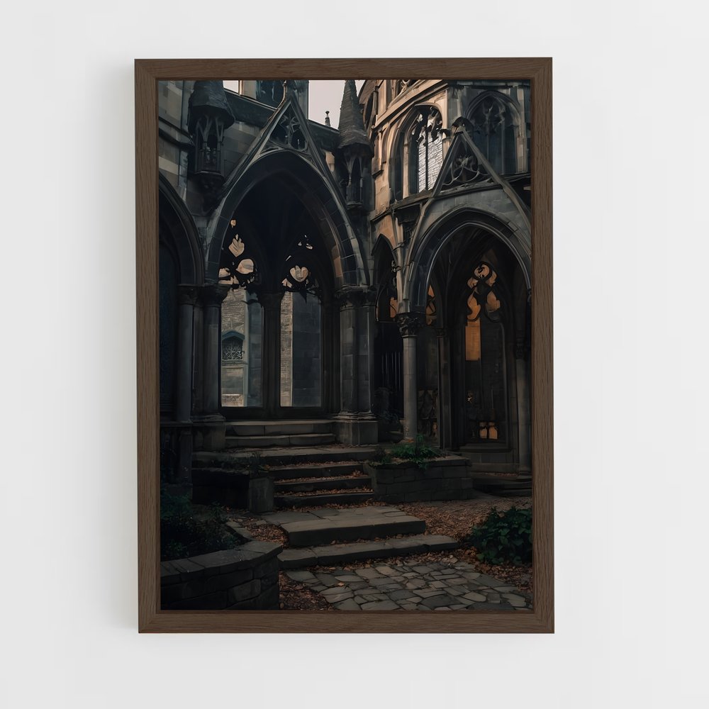 ap-gothic architecture-6 cadre Bois foncé