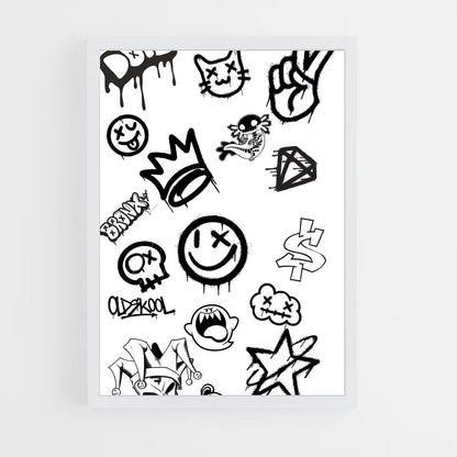 ap-graffiti art-2 cadre Blanc