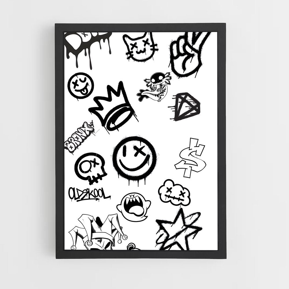 ap-graffiti art-2 cadre Noir