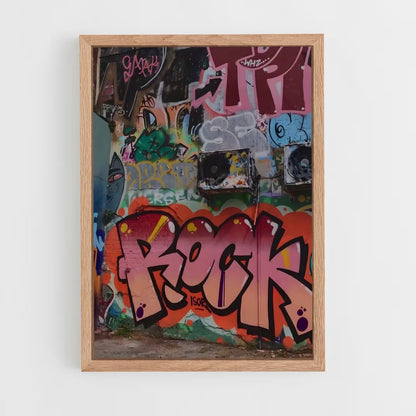 ap-graffiti art-6 cadre Bois clair