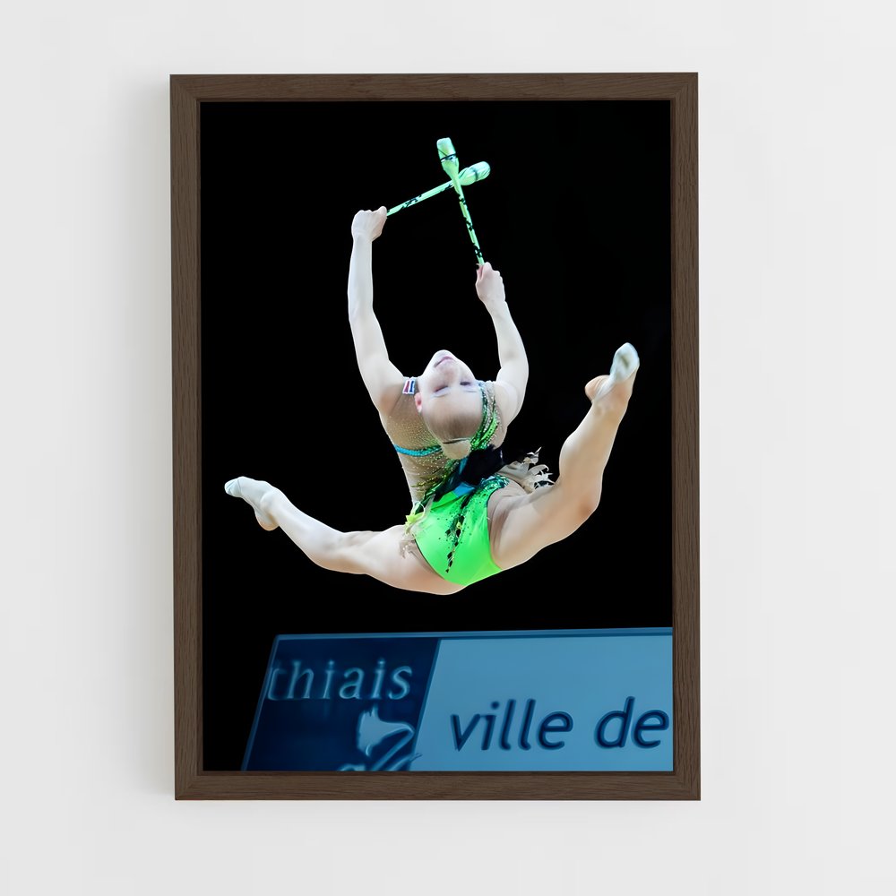 ap-grand prix series gymnastics-1 cadre Bois foncé