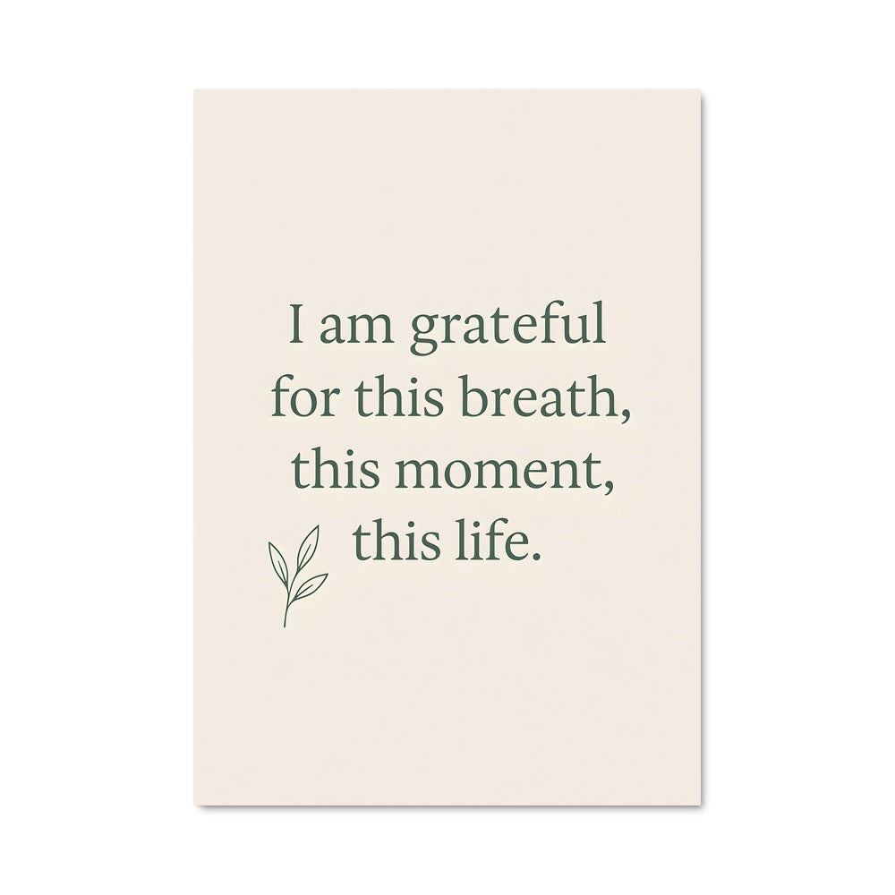 Poster Souffle de Gratitude