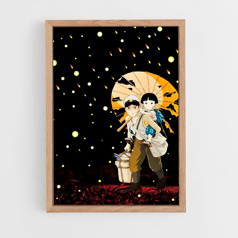 ap-grave of the fireflies-10 cadre Bois clair