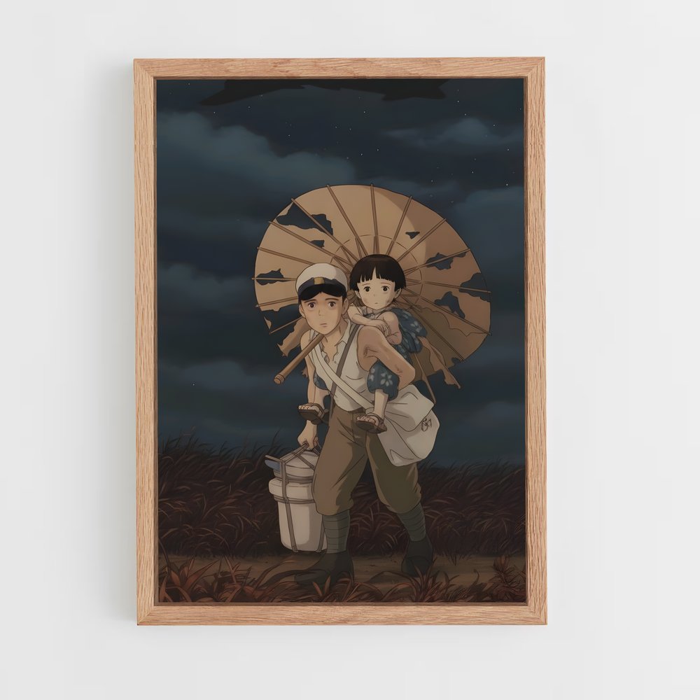 ap-grave of the fireflies-4 cadre Bois clair