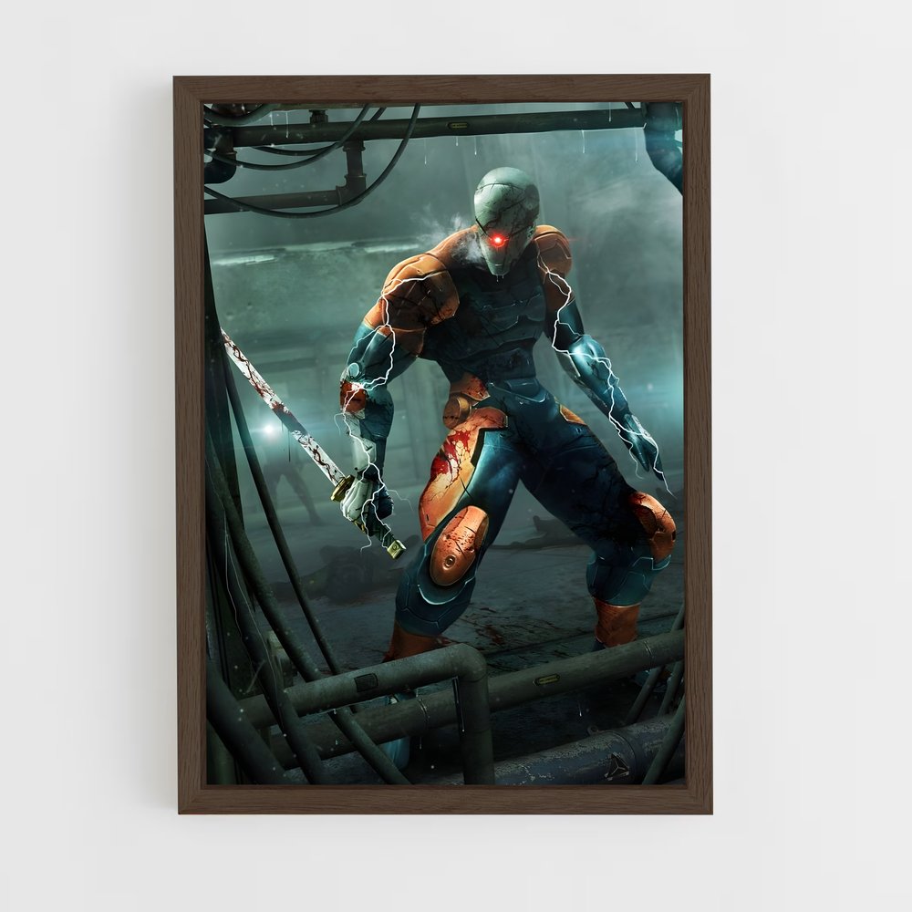 ap-gray fox-2 cadre Bois foncé