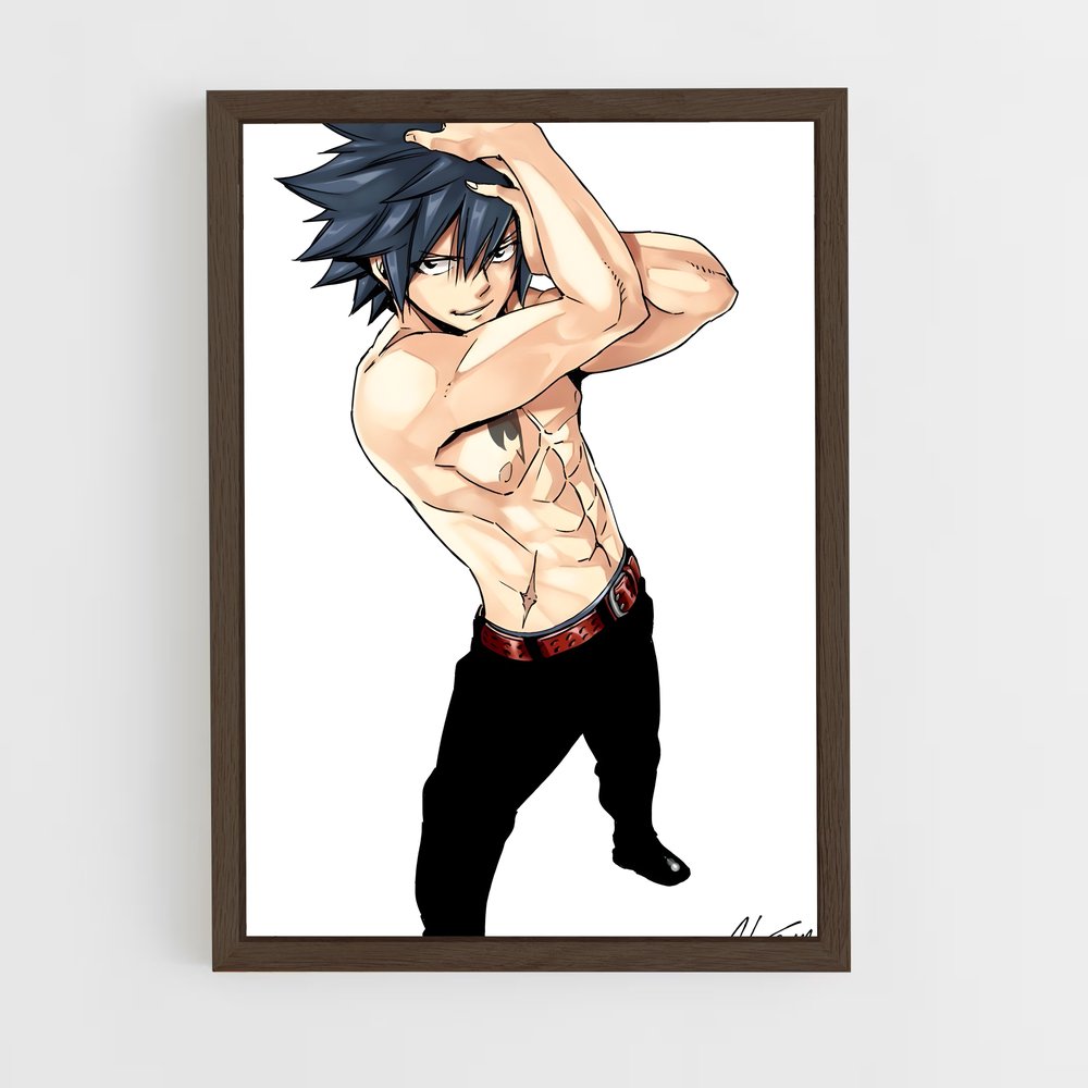 ap-gray fullbuster-2 cadre Bois foncé