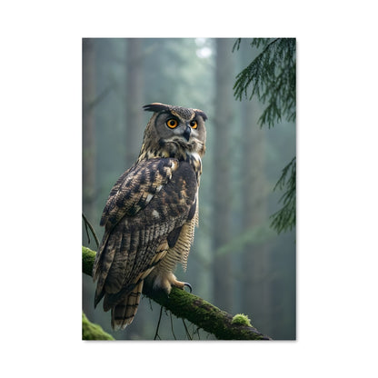 Poster Chouette Majestueuse