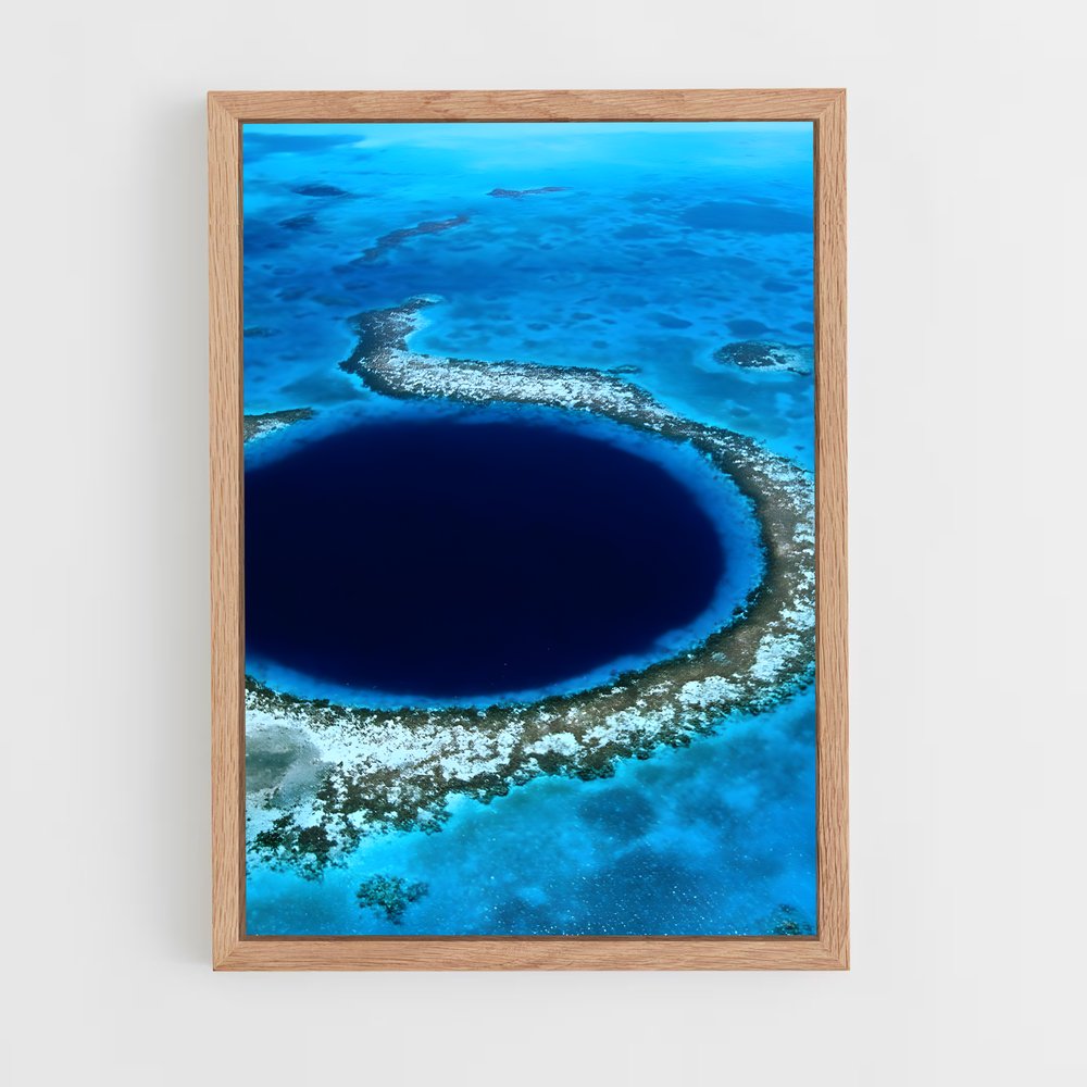 ap-great blue hole-1 cadre Bois clair