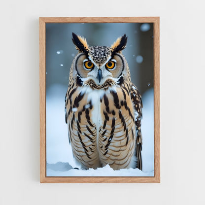 ap-great horned owl-7 cadre Bois clair