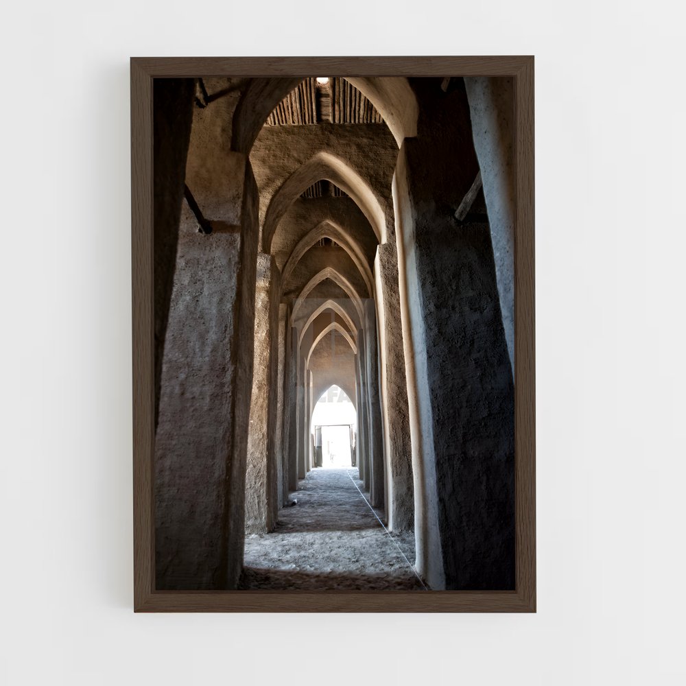 ap-great mosque djenne-3 cadre Bois foncé
