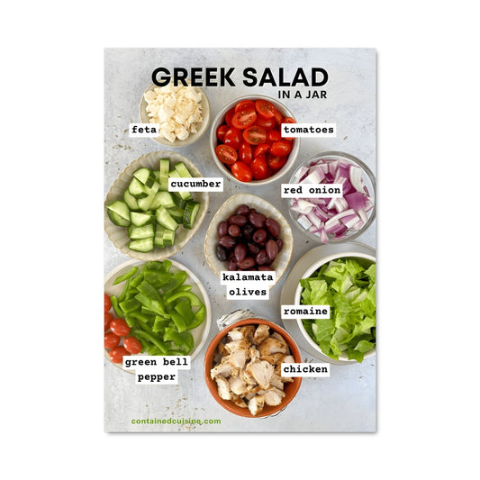 Poster Greek salad 25826