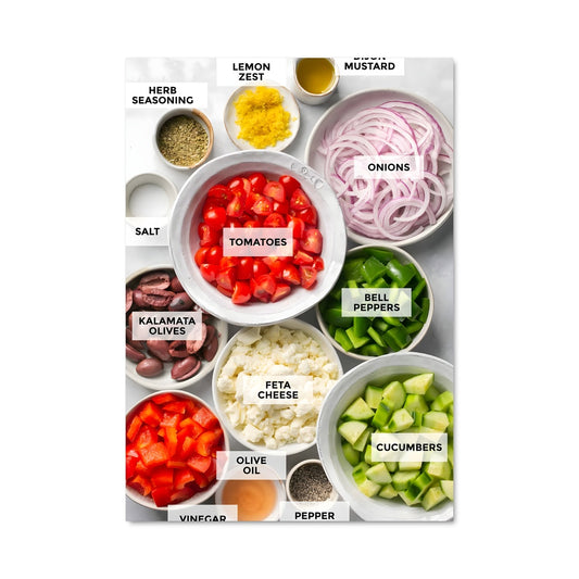 Poster Salade Grecque Gourmande