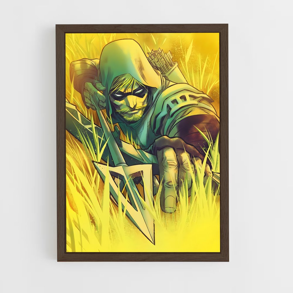 ap-green arrow-4 cadre Bois foncé