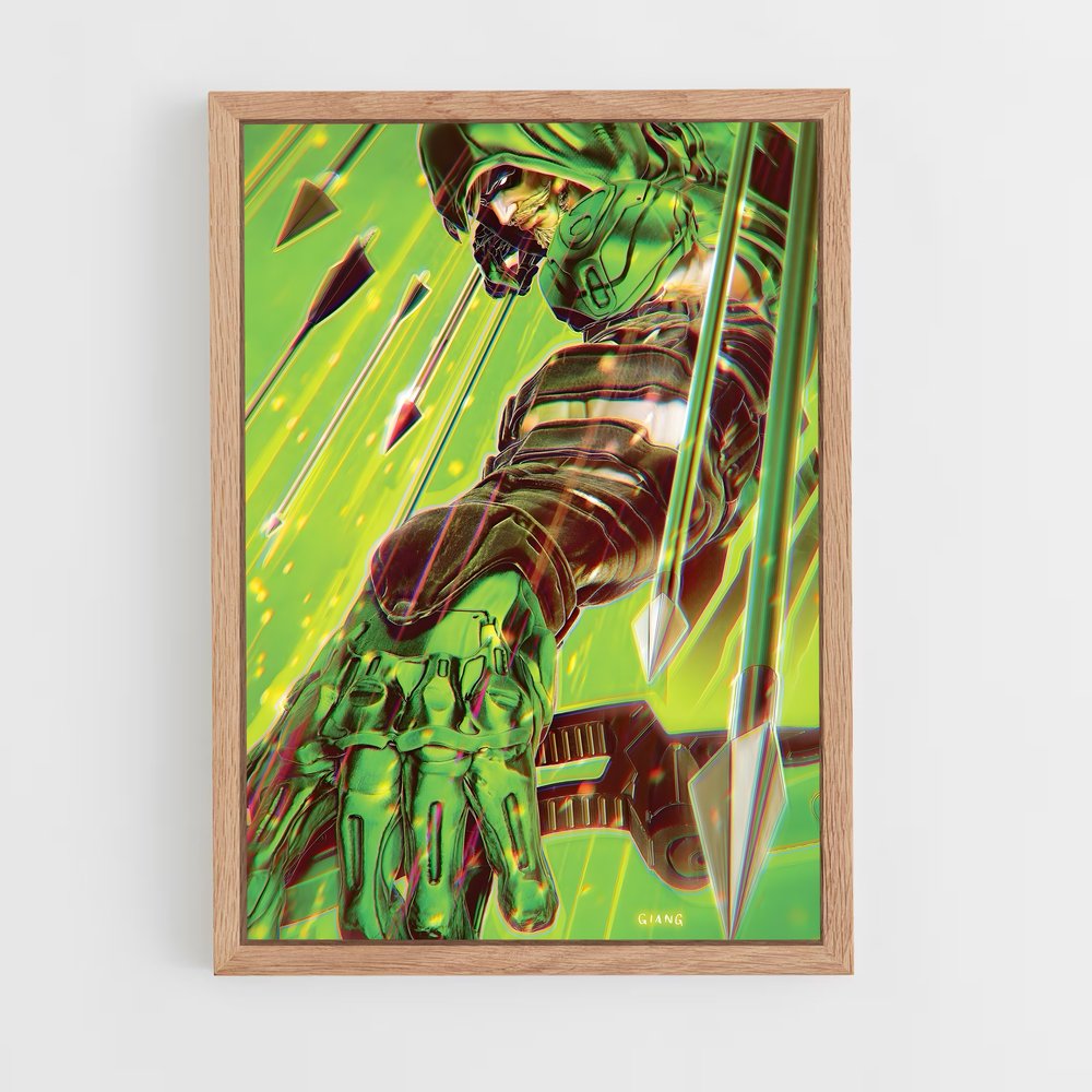 ap-green arrow-6 cadre Bois clair