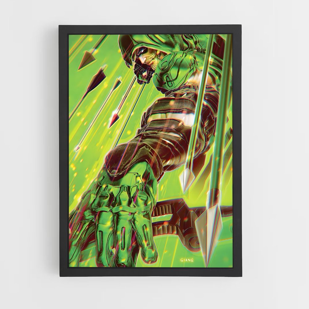 ap-green arrow-6 cadre Noir